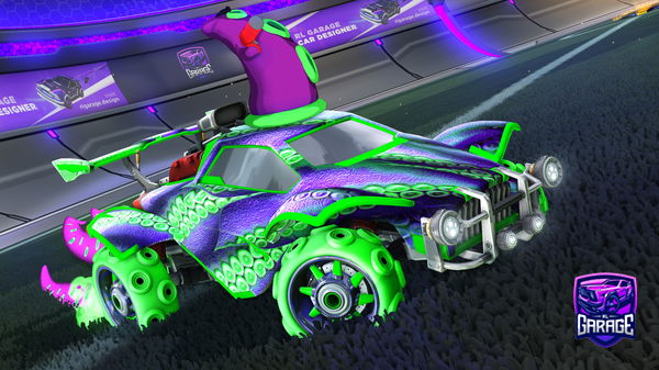 A Rocket League car design from SaltySylveon