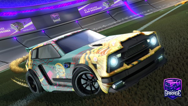 A Rocket League car design from Dragons2616431