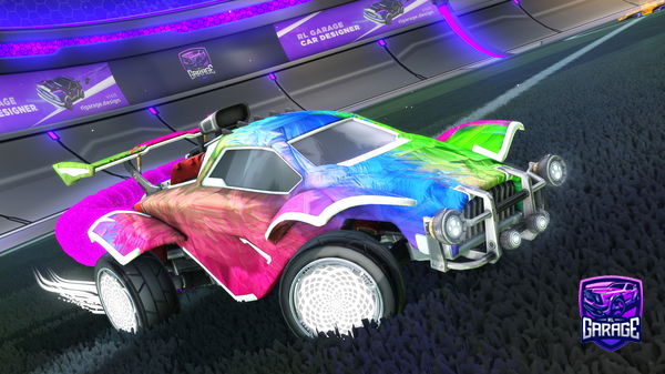 A Rocket League car design from Gtkrn