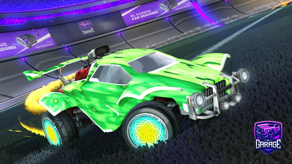 A Rocket League car design from 2K26