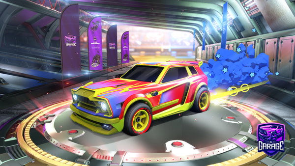 A Rocket League car design from fridaysfuneral