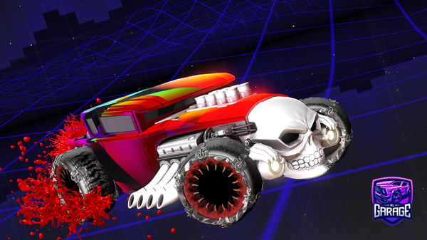 A Rocket League car design from TotKomyPoxyi