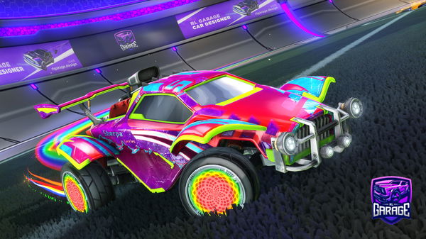 A Rocket League car design from Grandejuevos