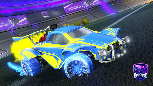 A Rocket League car design from Hie0318