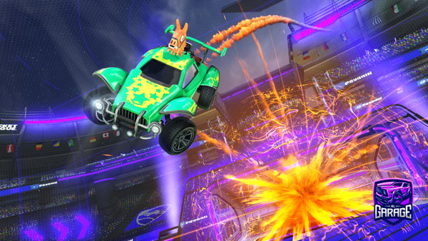A Rocket League car design from jackup