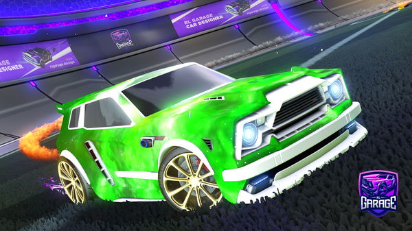 A Rocket League car design from MrWoodTTV