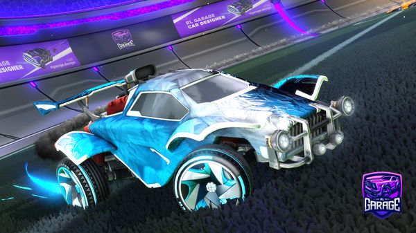 A Rocket League car design from ZilverrZz