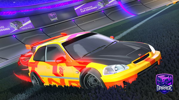 A Rocket League car design from ALxLXD01