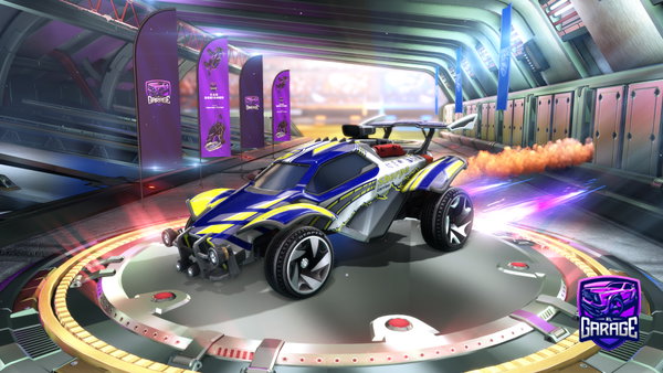 A Rocket League car design from Tecnikaz