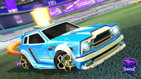 A Rocket League car design from mebeking