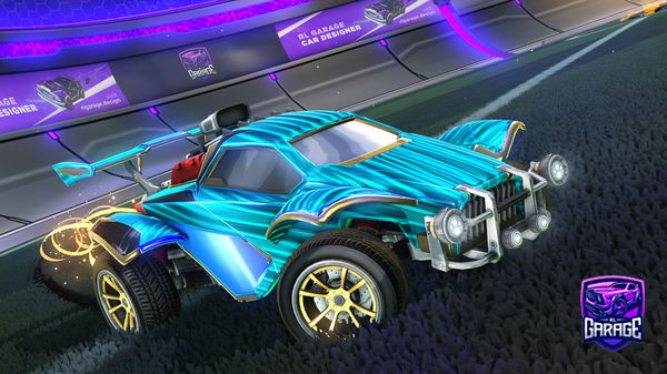 A Rocket League car design from Grandejuevos