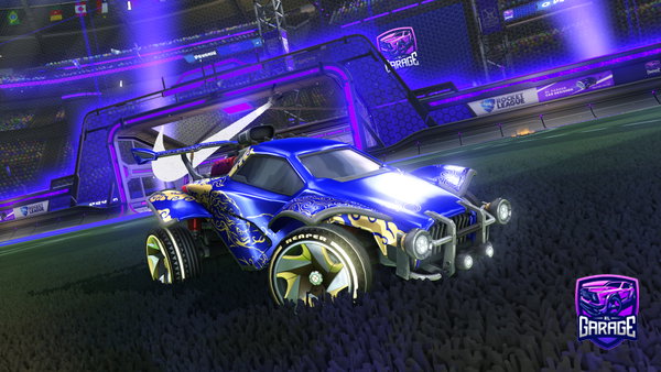 A Rocket League car design from Dropshotiux