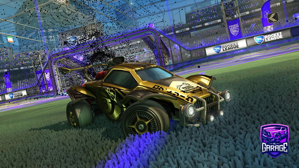 A Rocket League car design from Kayumi