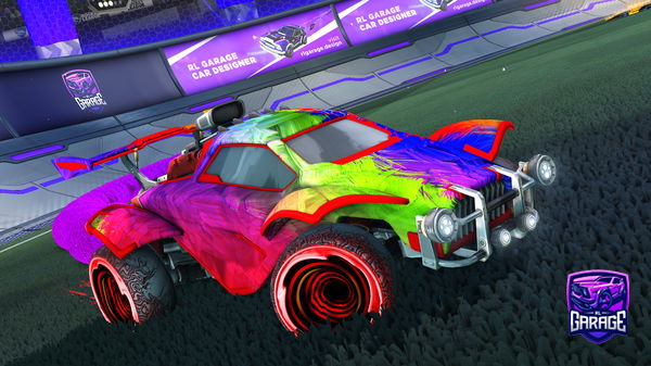 A Rocket League car design from FoxonGYG
