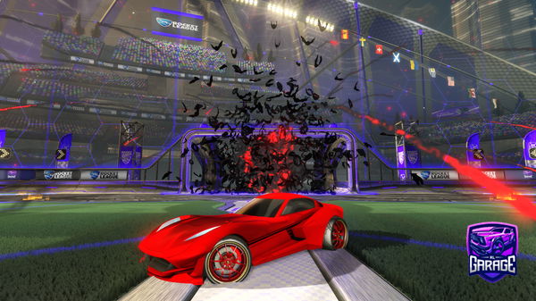 A Rocket League car design from raspberrv