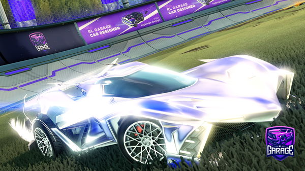 A Rocket League car design from Hybrid8