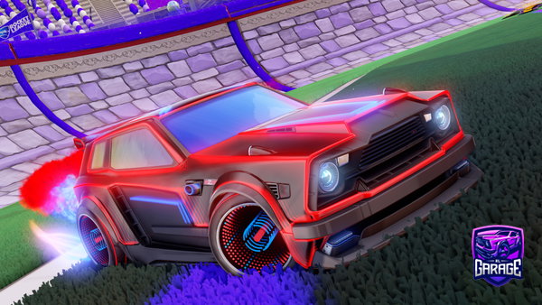 A Rocket League car design from Vr-fishy