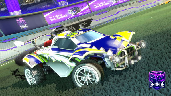 A Rocket League car design from Speedyslothz513