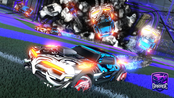 A Rocket League car design from PS4h2thed13