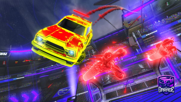 A Rocket League car design from Oajosokb