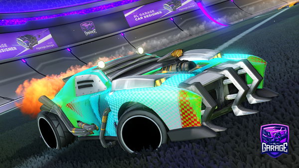 A Rocket League car design from DooWoo
