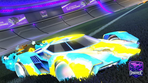 A Rocket League car design from Synxty