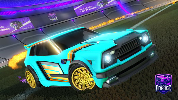 A Rocket League car design from Hellfire_RL2