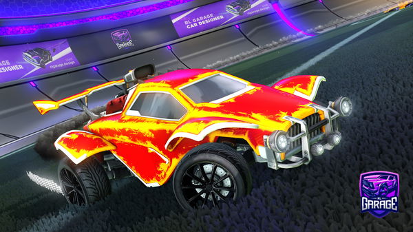 A Rocket League car design from Big_brain_Lufix1