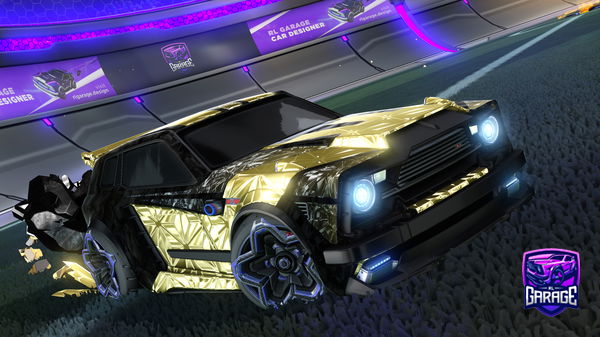 A Rocket League car design from iksagario