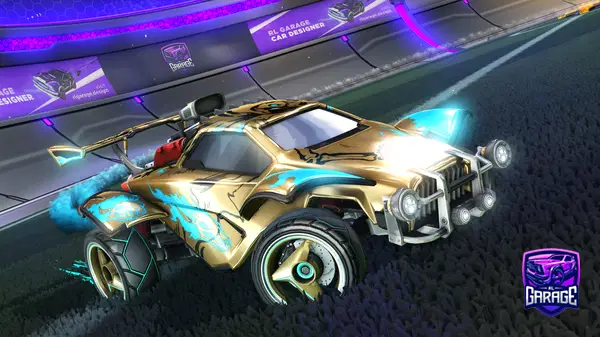 A Rocket League car design from boosted497