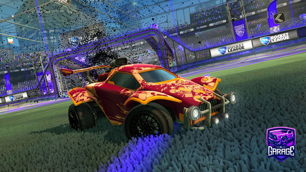 A Rocket League car design from Kayumi