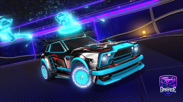 A Rocket League car design from hjjjj