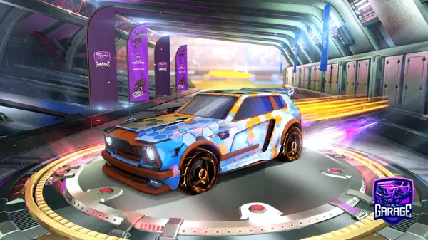 A Rocket League car design from GameJockey14