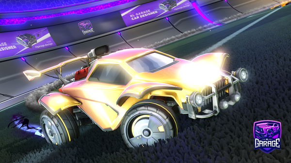 A Rocket League car design from Mentri