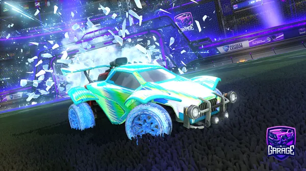 A Rocket League car design from ZeroFoxxo