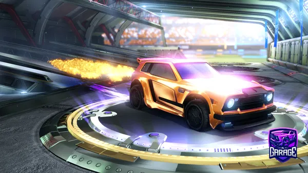 A Rocket League car design from wave124