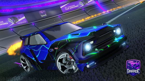 A Rocket League car design from Fifoludek