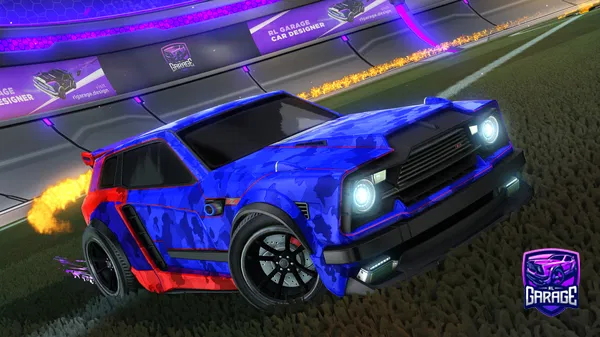 A Rocket League car design from Fifoludek