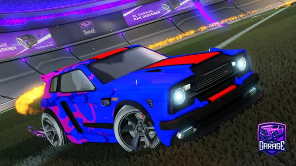 A Rocket League car design from Fifoludek