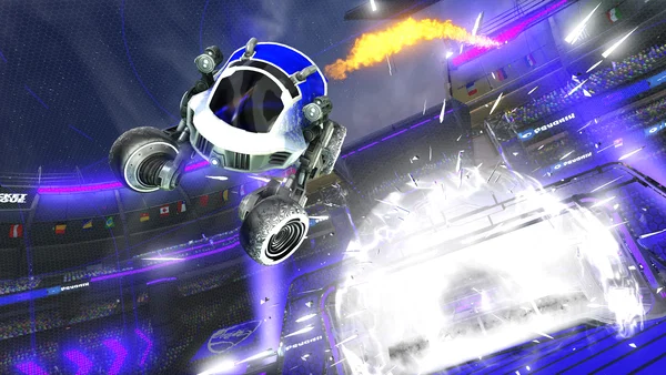 A Rocket League car design from Electrodraggon