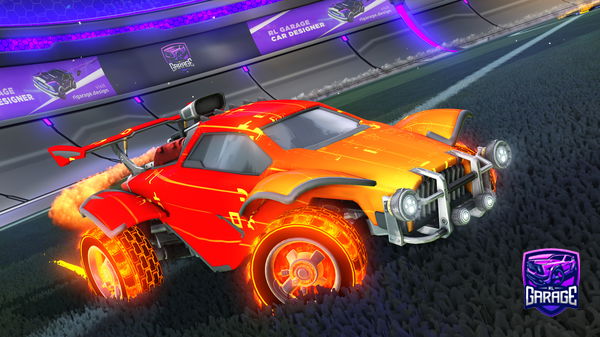 A Rocket League car design from iksagario