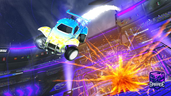 A Rocket League car design from PlateXX10