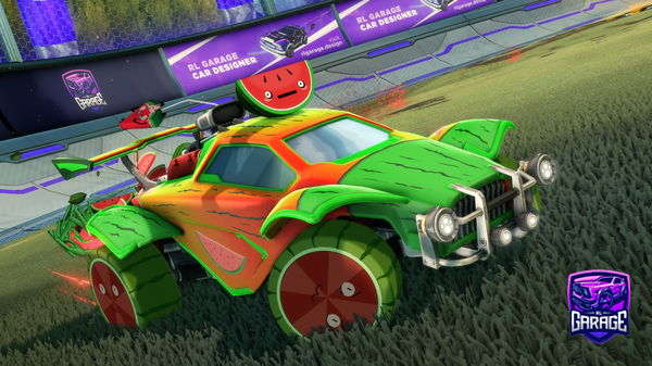 A Rocket League car design from HASTGAMER