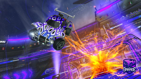 A Rocket League car design from flash1927