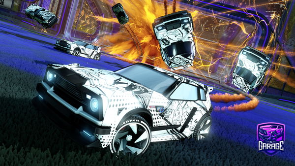 A Rocket League car design from VAZR-BK