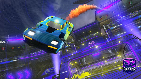 A Rocket League car design from FrozenBanana144