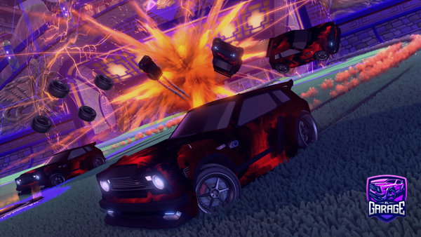 A Rocket League car design from Nest8065_