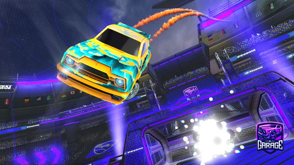 A Rocket League car design from Kart334ToFast4