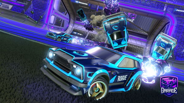 A Rocket League car design from M1GU3LLL