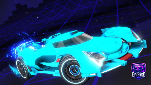A Rocket League car design from leafier